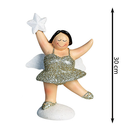 Engel Betty - Figur champagnerfarben groß