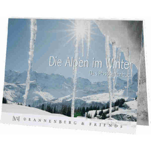 Die Alpen im Winter - Postkartenbuch