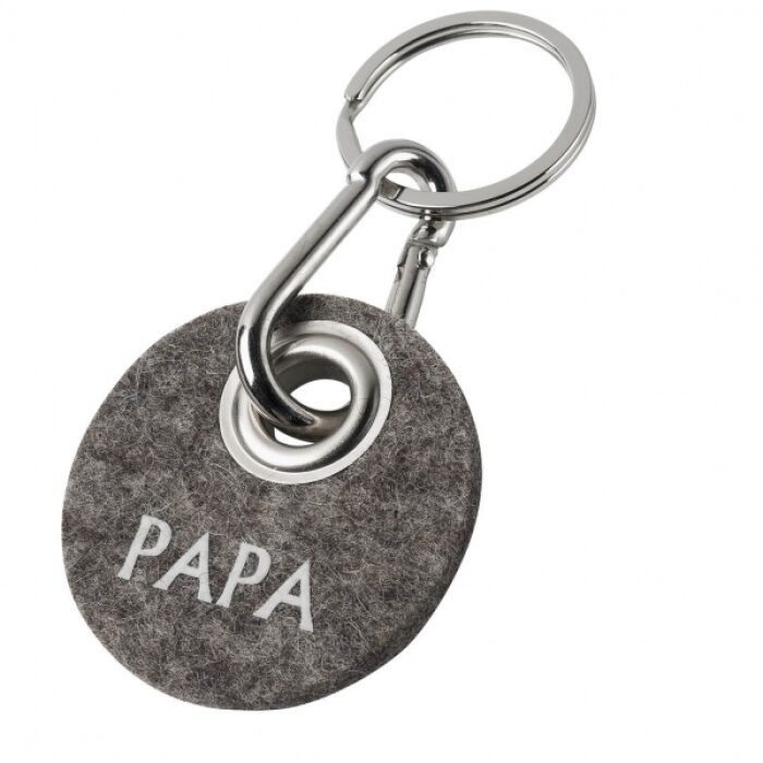 Papa - Rondo Schlüsselanhänger braunmelange